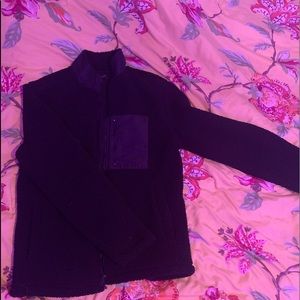 Banana republic fuzzy bomber jacket size M